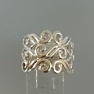 Intricate Silver Swirl Ring